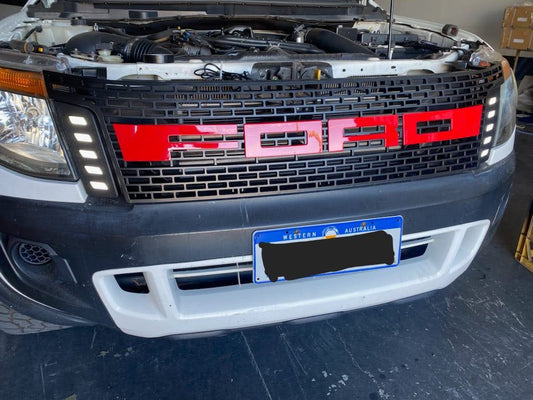 GRILL WITH LED FOR FORD RANGER T6