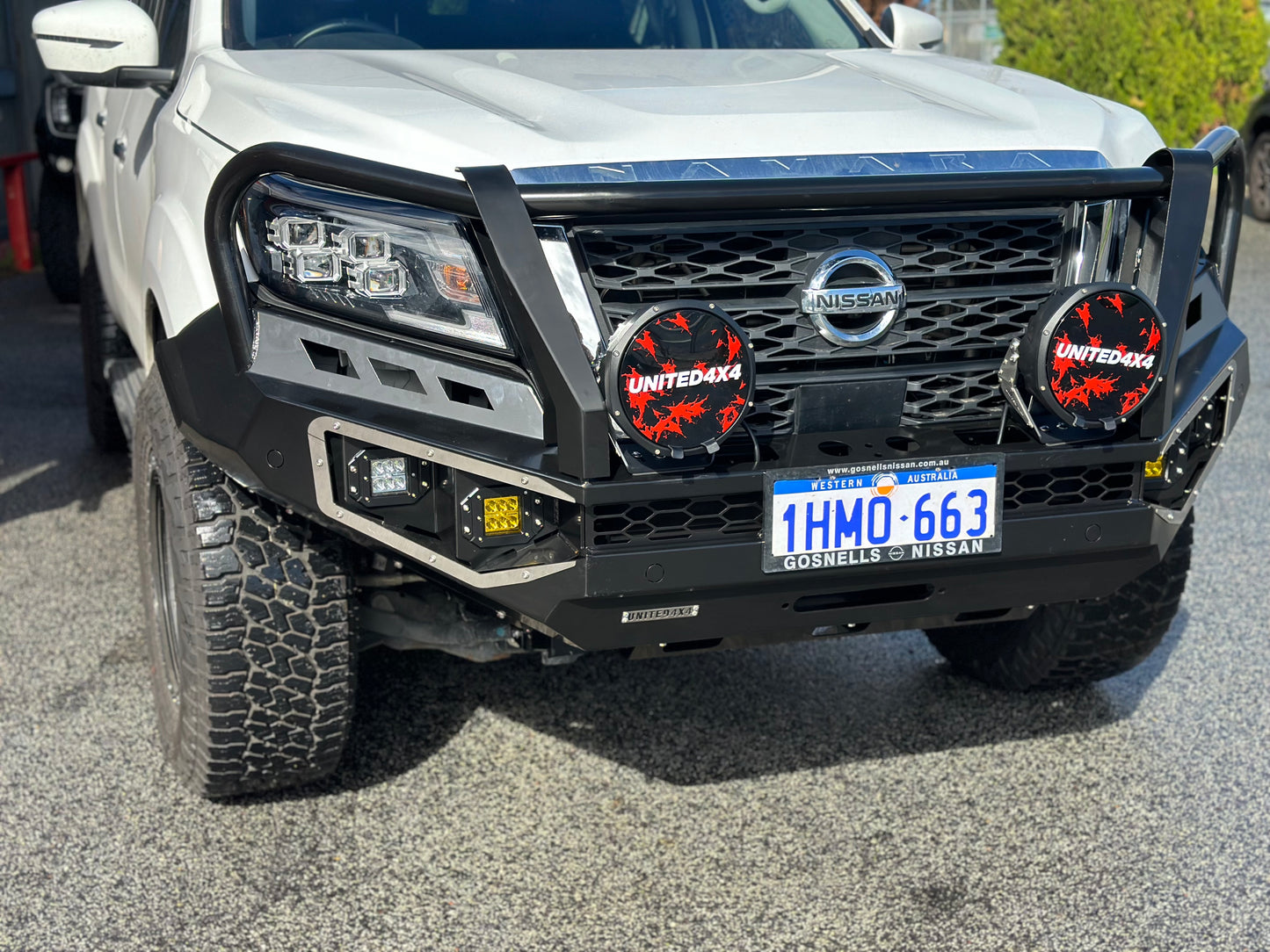 Premium Deluxe Steel Winch Bar Suit D23 Navara NP300 ( 2020+  )