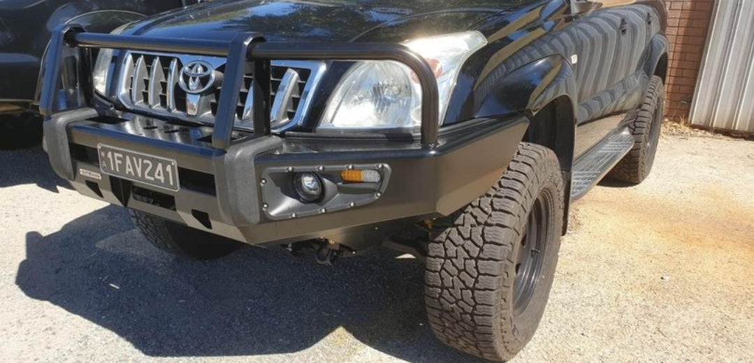 Premium Deluxe Steel Winch Bar Suit 120 Series Prado ( 2002 - 2009)