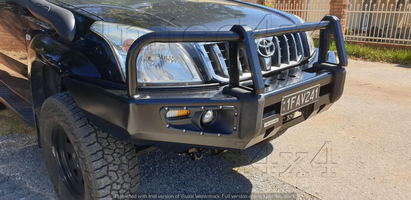 Toyota Prado 120 Series Premium Deluxe Steel Winch Bar 2002-2009