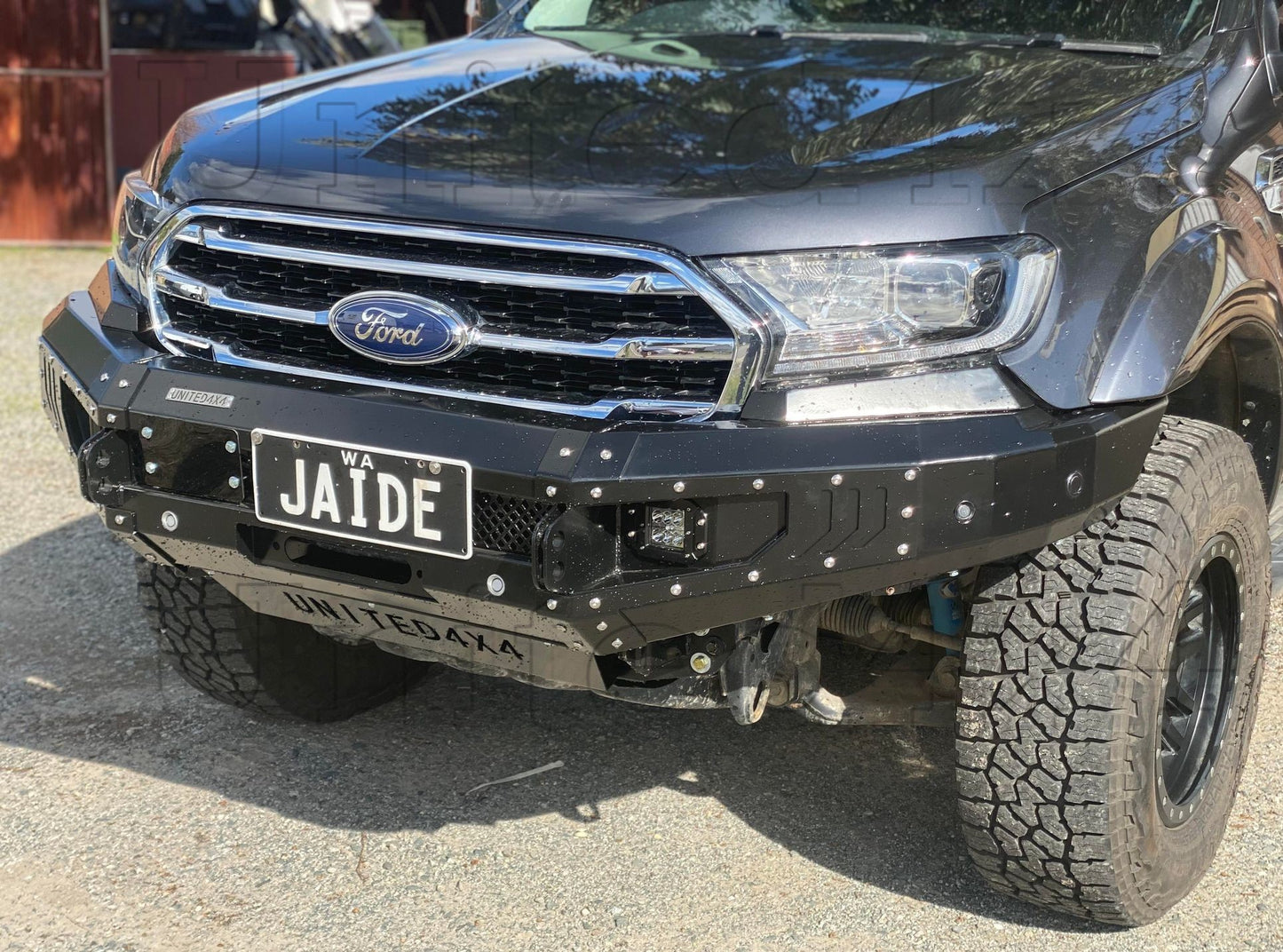 Ford Ranger PX Loopless Steel Winch bar