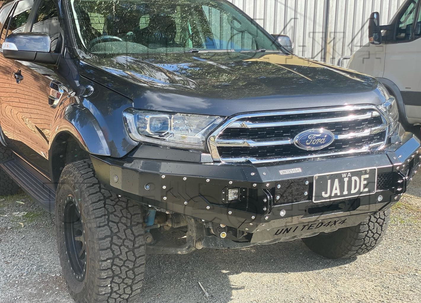 Ford Ranger PX Loopless Steel Winch bar