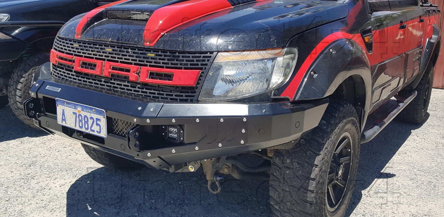 Ford Ranger PX Loopless Steel Winch bar