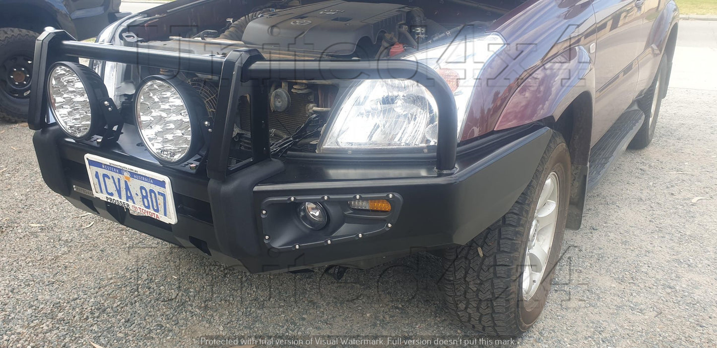 Toyota Prado 120 Series Premium Deluxe Steel Winch Bar 2002-2009