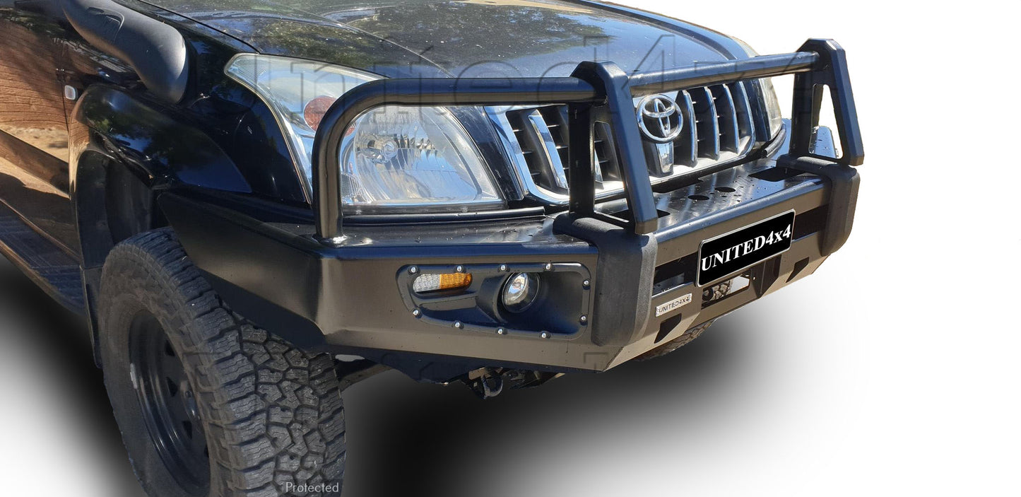 Toyota Prado 120 Series Premium Deluxe Steel Winch Bar 2002-2009