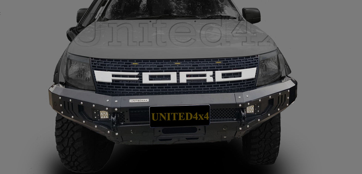 Ford Ranger PX Loopless Steel Winch bar