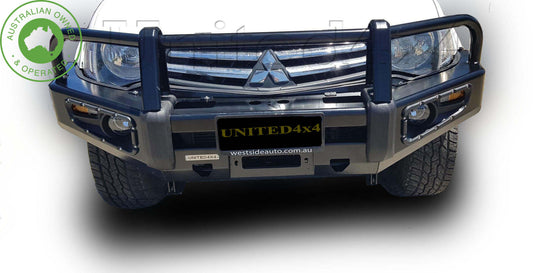 Mitsubishi Triton Premium Deluxe Steel Winch bar